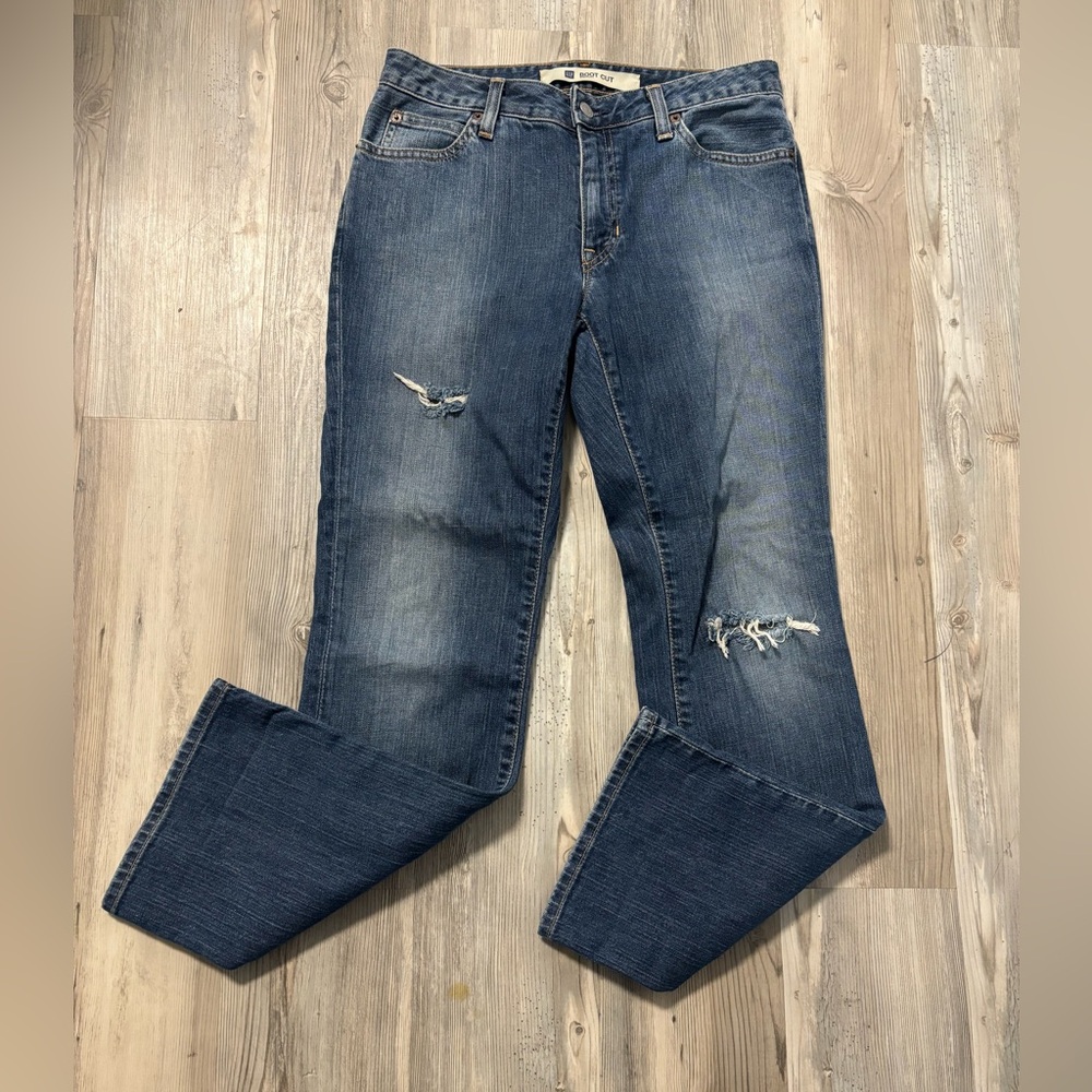 GAP Women's Blue Boot Cut Stretch  Jeans size 4 ankle